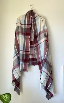 Plaid Blanket Scarf