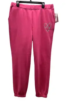 Juicy Couture Size XL Preppy Pink Sweatpants with Front Pockets. New With Tags.