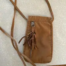 American Eagle Tan Coastal Cowgirl Western Hippie Phone Crossbody