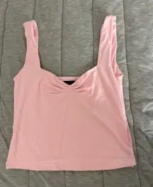 White Fox Pink Tank 