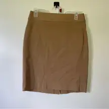 Banana Republic Camel Brown Knee Length High Rise Business Casual Pencil Skirt 6