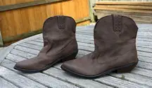 Woman’s Brown Miranda Ankle Cowboy Western Boots By Miranda Lambert size 8