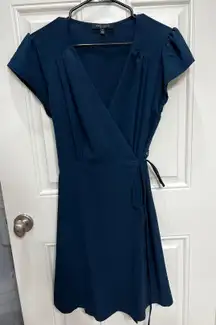 Navy Wrap Dress