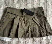 LIONESS Utility Green Mini Skirt