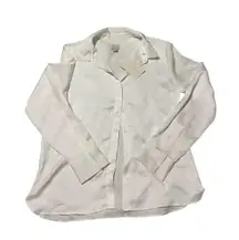 NWT White Button-Up Long Sleeve Shirt