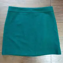 J.Crew NWT  Dark Hunter Green Wool-Blend A-Line Mini Skirt (Classic Work Skirts)