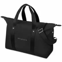 Fragrance Duffle black Weekender Carry-on Gym Shoulder / Hand Bag Crossbody NWOT  Measurements pictured