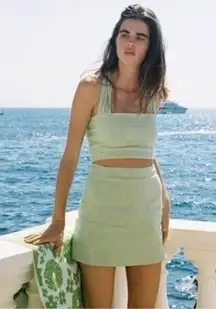 With Jean Lucille green halter top M