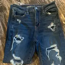 American Eagle Ne(x)t level super high rise jegging. Size 0 long