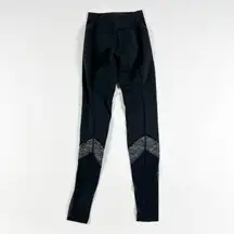 Lululemon If You're Lucky Pant Black Heathered Mesh Athletic Work Out Leggings 4