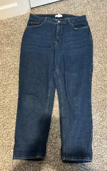 H&M Straight Jeans High-Waisted