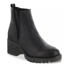 Jody Chelsea Boot, Black, Women’s Heeled Leather Booties, Size 9M