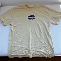 KaiAloha Maui Yellow and Blue Beach Tee Size Large