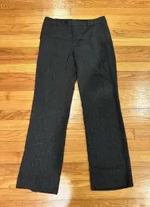 Banana Republic Women's 6 Petite Black Speckled Design Pockets Dress Pant Comfy