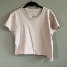 ✨ Urban Outfitters Light Pink Cropped Shirt Medium