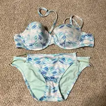 Bandeau style bikini set