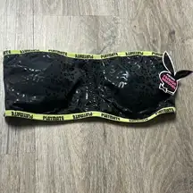 Playboy Fashion Bandeau with Removable Cups Size Large