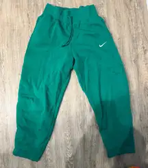 Green Nike high waisted green sweatpants