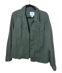 OLD NAVY Army Green Cargo Jacket Coat Size Medium