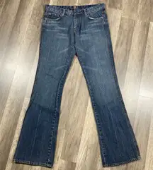 Seven 7 For All Mankind Jeans 32x35 Long Pink A Pocket Low Rise Boot Cut