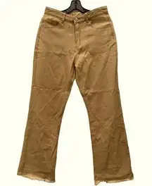 Unisex new khaki cotton jeans size M