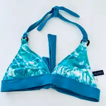 Multicolor Bikini Swim Top Size 8 Turquoise Excellent Condition
