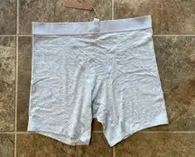 Skims Boyfriend Boxer Light Heather Grey Size Medium