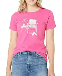 Life Is Good Old School Beach Chair‎ Lounge Crusher Pink T-Shirt M Short Sleeve