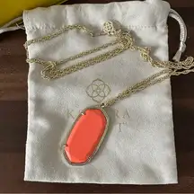 Kendra Scott Coral Pendant Necklace