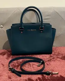 Michael Kors Dark Teal Satchel Bag