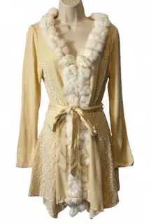 ‎Handmade Fur Detailed Cardigan