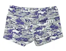 FLEO Limited Edition Future Camo Shorts — Purple & Gray Athletic Women’s Small
