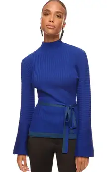 Roksanda- Blue Tie Waist Sweater Size Medium