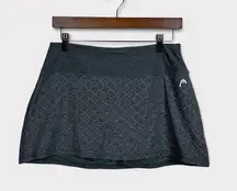 Head Athletic Tennis Mini Skirt Skort Size Medium Gray Tenniscore Pickleball