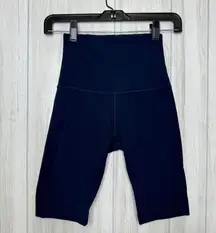 Lululemon Align Super High Rise Biker Short *10" True Navy size 4 W7BHUS