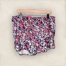 Old Navy Active Running Shorts Womens XL Pink Floral Print Activewear Athleisure