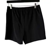 SWIM 365 Women’s Black Swim Shorts Size 14W Plus Elastic Waist Modest 4”‎ Inseam