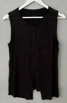 7 For All Mankind Black Tank Top