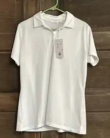 Lady Hagen Shirt Womens XL White S/S Golf Tennis‎ Pique Polo Performance NWT