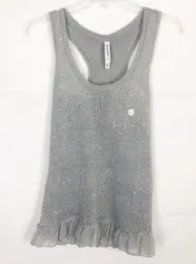 NWT Aeropostale Sleeveless Gray Peplum Sweater Juniors Medium