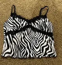 Zebra Print Tank Top