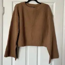 Shein Cropped Wide Sleeve Sweater - Size L