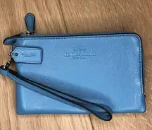 Coach  Pastel Blue Wrist Wallet