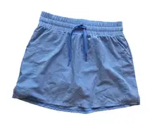 Adidas‎ tennis skirt skort athletic seersucker blue plaid country Dorthy medium