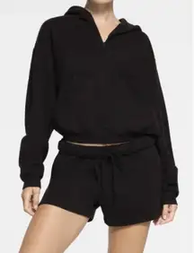 Skims Ladies Small Black Zip Up Pocket Hoodie