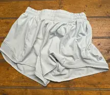 Lululemon speed up Shorts Women Size 4 Light Grey Athletic Workout