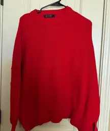 Bright Red Sweater