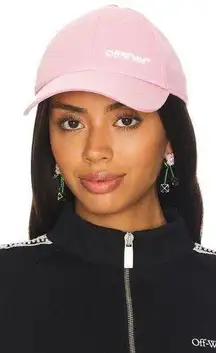 OFF-WHITE 3D Logo Baseball Cap in Sea Pink Medium New Unisex Womens Mens Hat