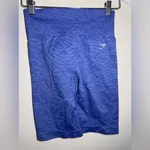 Gymshark Cobalt Blue Patterned Leggings Sz medium