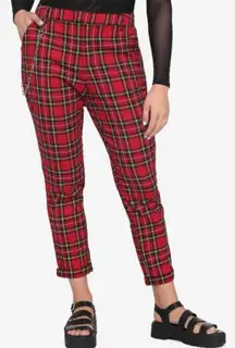Hot Topic Plaid Red Goth Punk Pants Size 2X